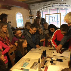 Experimentelles Drucken                 im Hofatelier K in Sendenhorst Klasse&nbsp;5.1